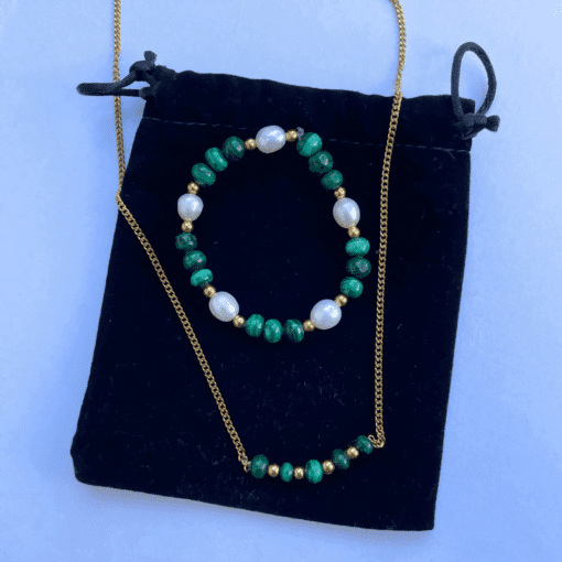 Malachite Set - Necklace & Bracelet