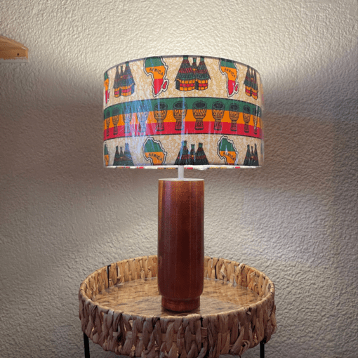 Ghana Wooden bedside lamps