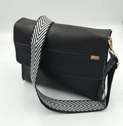 Satchel Black Crossbody Leather bag