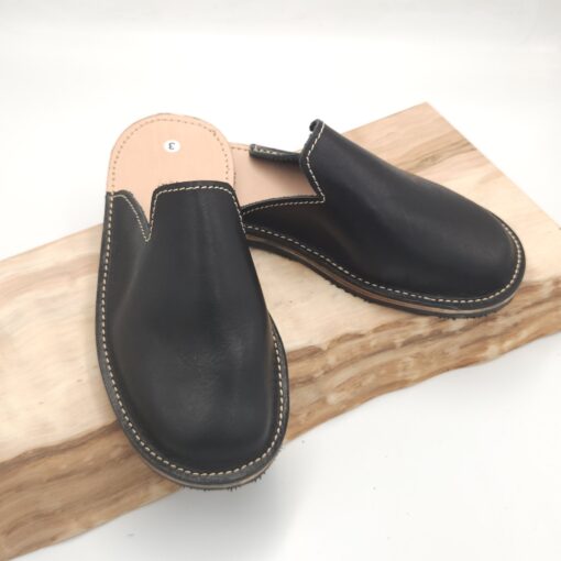 Unisex Black Mule