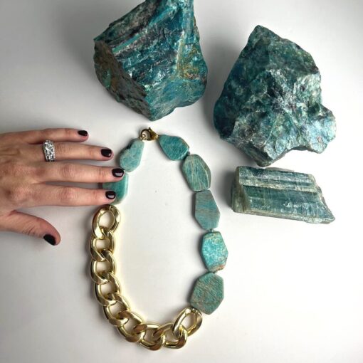 45CM Amazonite necklace