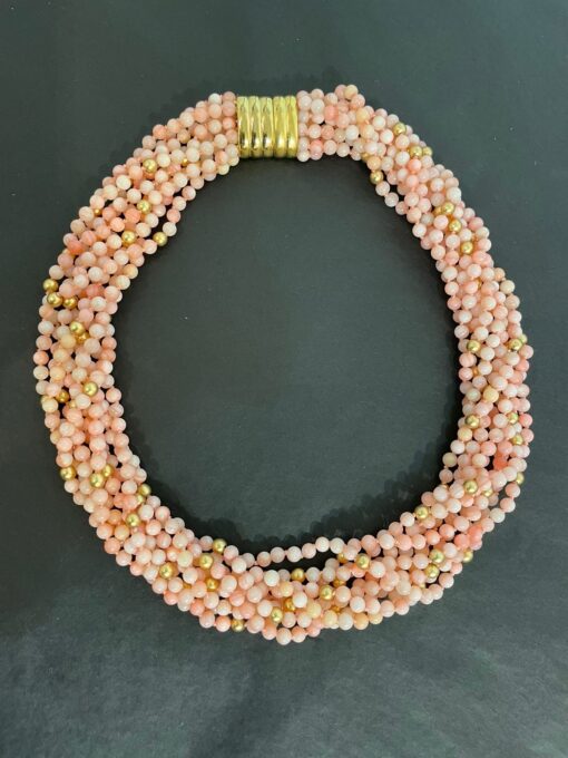 Cherry Blossom Coral Necklace