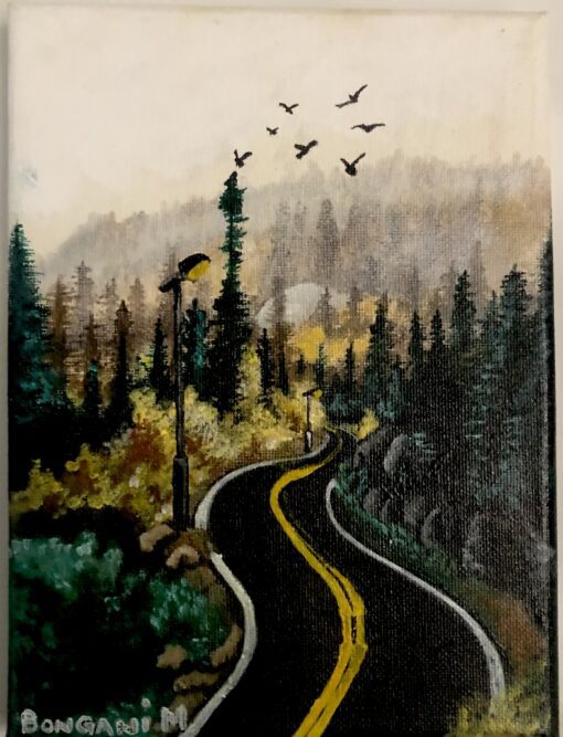 Journey never end Acrylic Paint