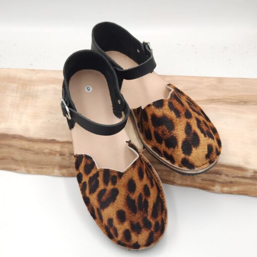 Leopard print Mary-Jane Sandal