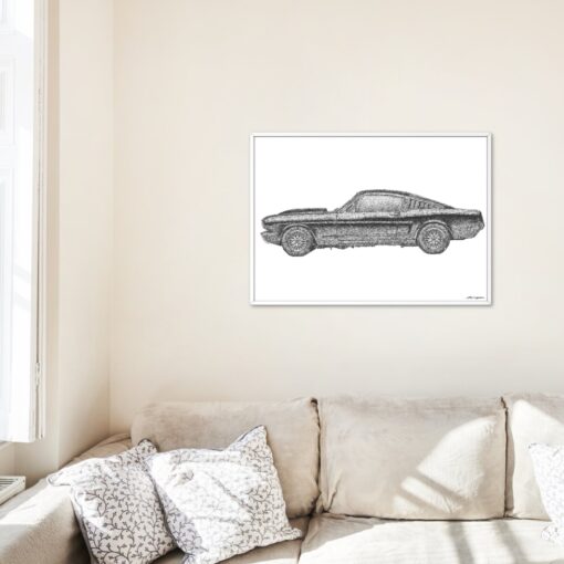 Mustang Stippling Artwork