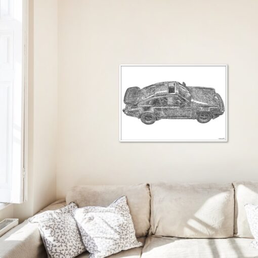 Porsche Stippling Artwork