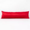 Red Satin Body Pillow